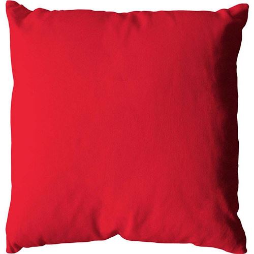 Enjoy Home - Coussin uni effet Bachette déhoussable - 60 x 60 cm - Rouge
