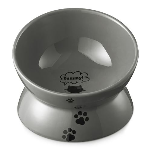 Meilleurs prix pour Y YHY Gamelle surélevée pour chat, gamelle surélevée pour chat en céramique,Gris