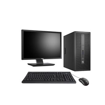 Ordinateur de bureau - HP EliteDesk 800 G2 Tour - 16Go - 240Go SSD + Écran 22 - 1
