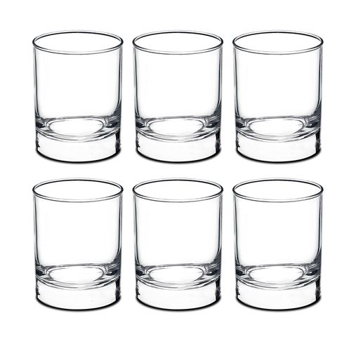 Lot de 6 verre à liqueur, verre dégustation, gobelets à eau en verre, capacité 25.5 cl -JUANIO-