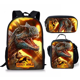 Zaino Jurassic World Scuola Elementare BAGTROTTER Cartable 38 Cm Avec Rabat Réversible Jurassic World Zaino Scuola Jurassic