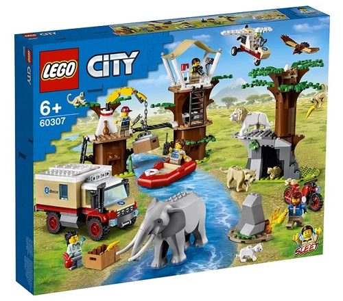 LEGO® City - Le camp de sauvetage des animaux sauvages de la faune, Jouet Animaux - 60307