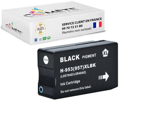 1 Cartouche d'encre compatible avec HP 953XL Noir