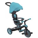 Globber - Tricycle évolutif pour bébé EXPLORER 4 en 1 - Bleu Canard