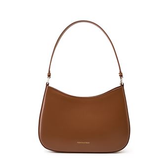 Petit sac à main en cuir de vache avec de nombreuses poches, Black