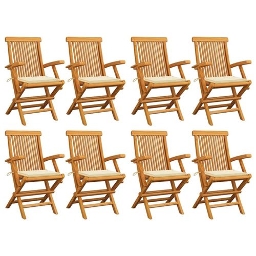 Vidaxl Chaises Jardin Lot De 8 - Image 3