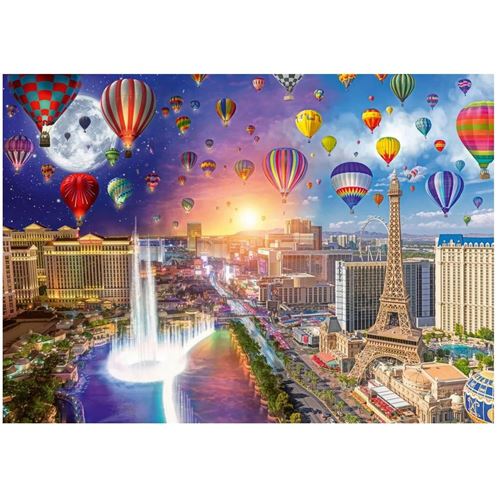  Puzzle Lars Stewart - Las Vegas - Night and Day Schmidt Spiele