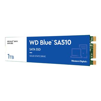 WD Blue SA510 WDS100T3B0B - SSD - 1 To - interne - M.2 2280 - SATA 6Gb/s - bleu - 1