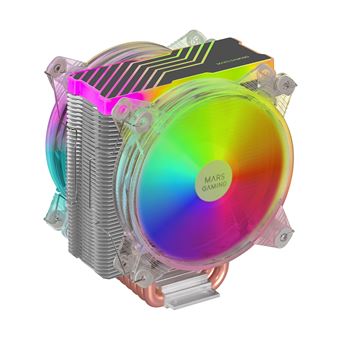 Ventilateur PC Triple ARGB Mars Gaming MCPU66 TDP 220W 2 Ventilateurs 12cm - 1