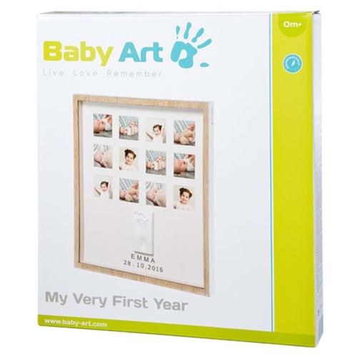 Baby Art My Sweet Print Cadre photo en bois avec kit empreintes de