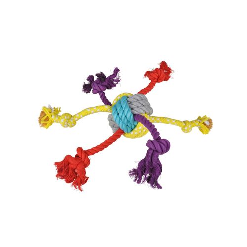 Meilleurs prix pour Jouet corde 6 nœuds pour chien - Diamètre 30 cm