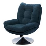Fauteuil Magnum bleu chrome - Amadeus - Bleu - Tissu