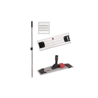 Sprintus Set Lavapavimenti Professionale: Spazzola Magnetica 50 Cm + Manico Telescopico Pro In Alluminio