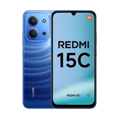 Xiaomi Redmi 15C 4G 8 Go/256 Go Bleu (Moonlight Blue) Double SIM