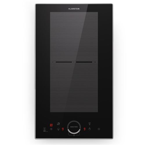Delicatessa Domino Prime Einbaukochfeld Induktion 2 Zonen 3500W Autark Schwarz