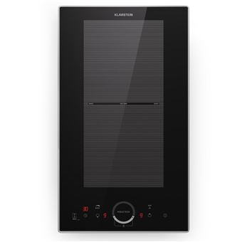 Klarstein Plaque Induction Plaque de cuisson à Induction 2 Feux 3500W x2 Minuterie Noir - 1