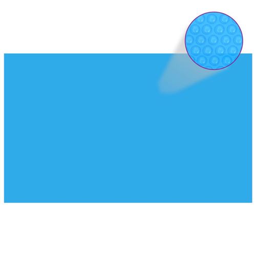 Vidaxl couverture de piscine rectangulaire 1000x600 cm pe bleu 92961