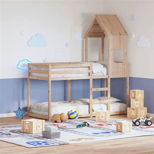 vidaXL Toit de lit pour enfants 55x84x132 cm bois de pin massif, toit de lit, baldaquin de lit pour enfant, toit pour lit 846894