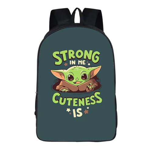 Sac à Dos Star Wars Baby Yoda pour Enfants Cadeaux pour Garçon (SD1294) 29*16*42 cm Vert