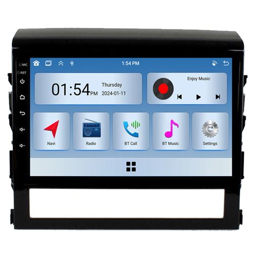 Radio GPS Voiture RoverOne® Écran Tactile Stéréo 2 Din pour Toyota Land Cruiser 200 11 2015-2020 6Go RAM 128Go ROM