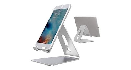 Non Communiqué Argent Support Bureau En Aluminium Support Table Support Berceau Pour Tablette Téléphone Portable 1 Pc