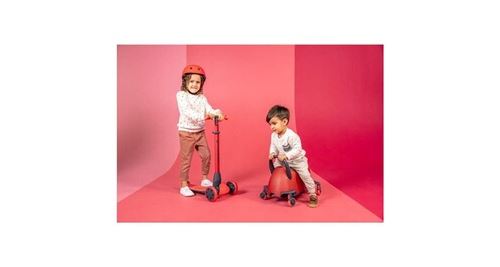 Porteur trottinette 5 en 1 yglider luna - rouge - y-volution