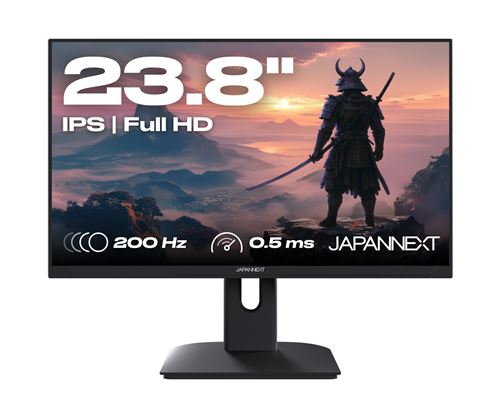 JAPANNEXT  Ecran PC Gaming 23,8 IPS FHD 200Hz 1ms AMD FreeSync JN-I238FHD200F 