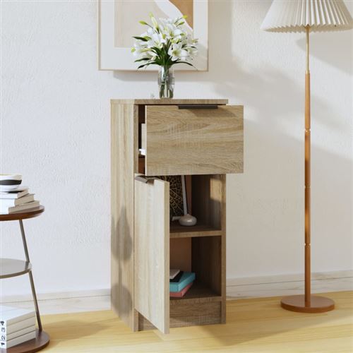 Vidaxl Buffet Chêne Sonoma - 30X30x70 Cm - Image 3