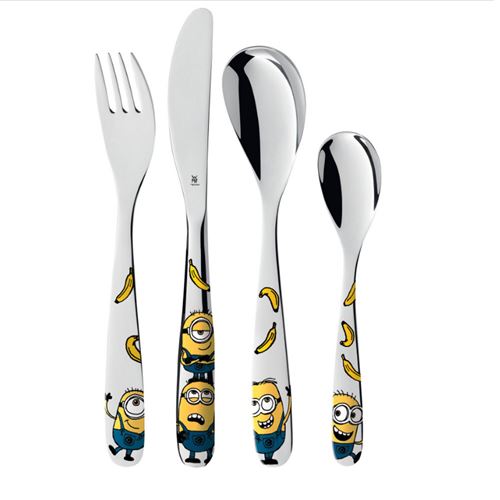 Set de couverts enfant 4 pièces minions Wmf 1286076040