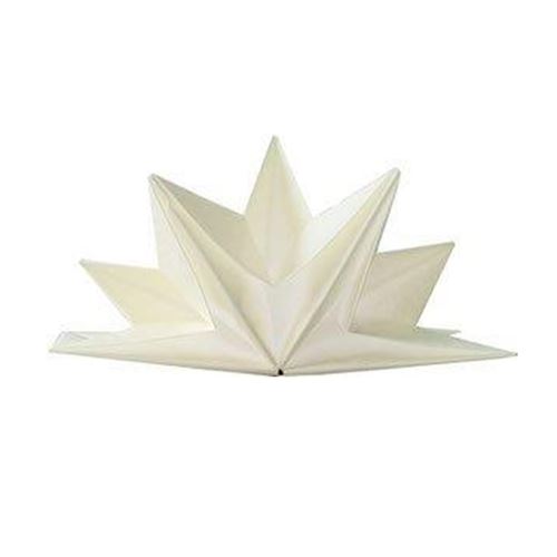 12 serviettes papier pré-pliées 40x60cm blanc