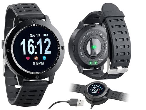 Montre avec fonctions bluetooth, cardiofréquencemètre, tensiomètre SW-350