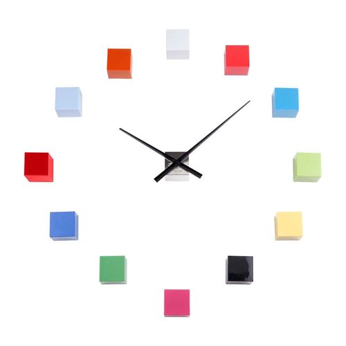 Karlsson - Horloge cubique DIY multicolore