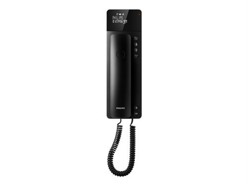 Philips Scala M110B - Téléphone filaire avec ID d'appelant/appel en instance - noir