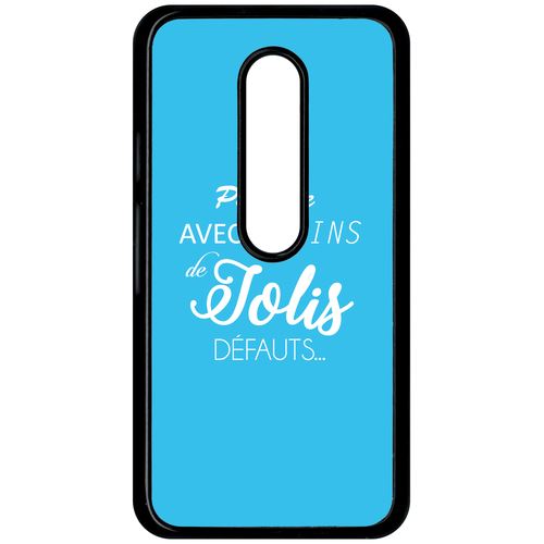 Coque Motorola Moto G 3 Parfaite Avec Pleins De Jolis Defauts Fond Bleu