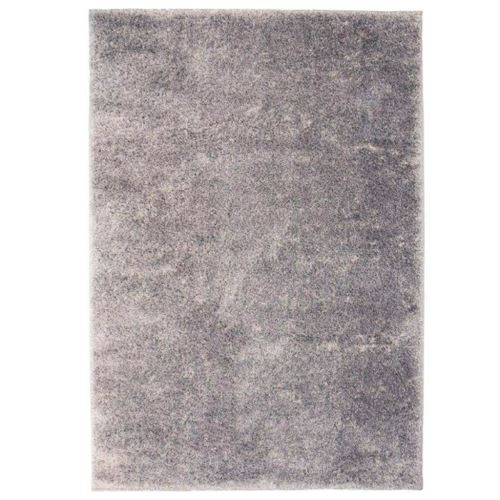 Homgeek Tapis à poils Longs pour Chambre ou Salon 80 x 150 cm Gris