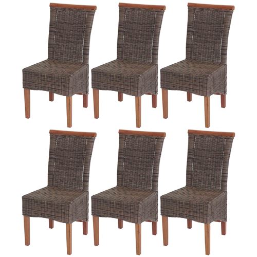 Mendler Savona - Rotin Naturel - Lot De 6 - Image 3