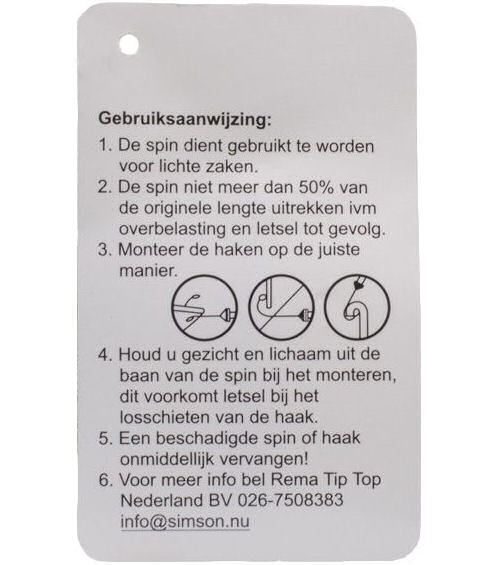Simson Spinbinder 4 bras noir uni
