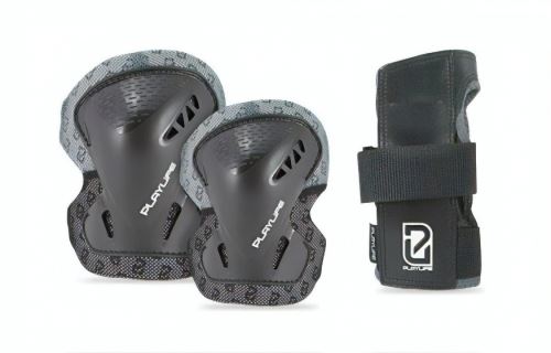 Playlife kit de protection de patin unisexe noir taille XL