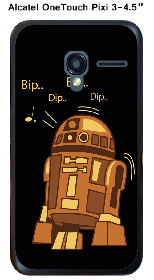 Coque Alcatel OneTouch PIXI 3 - 4.5 design dark-d2r2