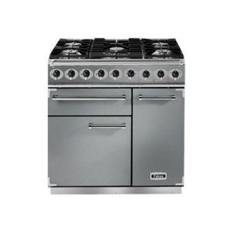 Falcon PKR 900 Deluxe - Cuisinière (four à deux étages) - pose libre - largeur : 90 cm - profondeur : 67 cm - hauteur : 91.2 cm - avec système auto-nettoyant - acier inoxydable