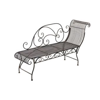 Banquette de jardin Karma en fer forgé , Bronze - Mobilier ...