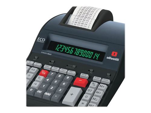 OLIVETTI  Logos 902 - Calculatrice avec imprimante - LCD - 12 chiffres - adaptateur CA 