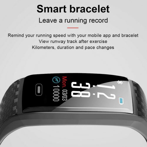 General - Montre-bracelet intelligente, compteur de  pas/calories/chronomètre, suivi d'activité avec moniteur de fréquence  cardiaque, étanche IP68, suivi de la santé avec suivi du sommeil, montre  podomètre(bleu) - Montre connectée - Rue du