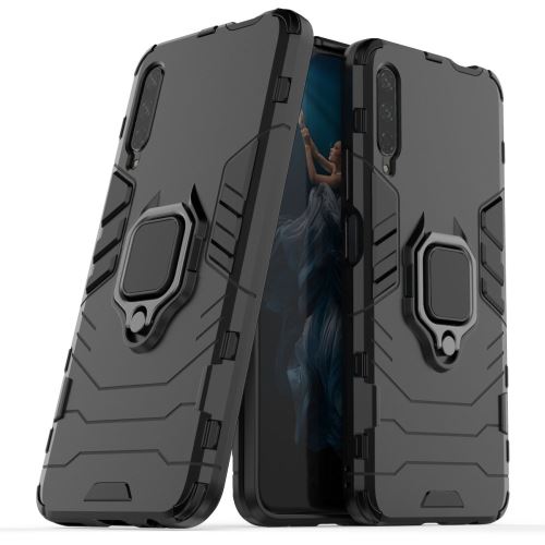 Coque en TPU garde hybride cool avec béquille noir pour votre Huawei Honor 9X Pro