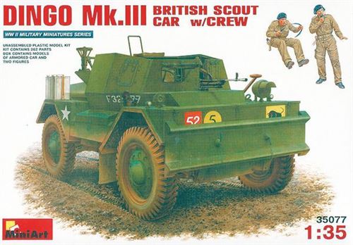 Miniart 1:35 - Dingo Mk.iiibritish Scout Car With Crew