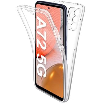 Coque pour Samsung A72 - Silicone Intégrale Transparent 2 Parties Avant Arrière Emboitable Phonillico® - 1
