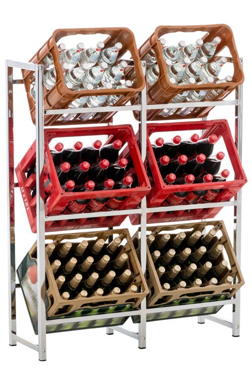 Range bouteilles Lennert - Taille XL - Couleur Chrome