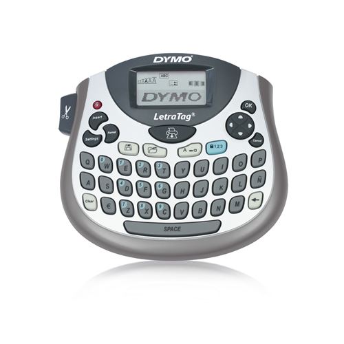 Dymo Etiqueteuse Portable Electrique Dymo LetraTag 100T Argent&eacute;