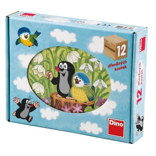 Dino Toys Cubes en Bois, 641129