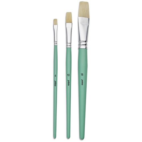 Pinceau Pebeo - 3 brosses soie Beau Blanc
